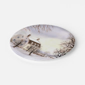 Winter in New England Papieren Bordje (Gekanteld)