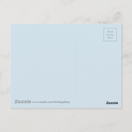 Winter in New England Waterverf Painting Briefkaart (Achterkant)