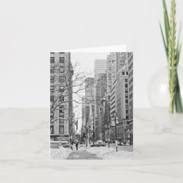 Winter in New York Notecard Kaart