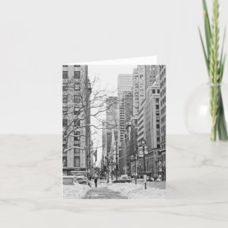 Winter in New York Notecard Kaart