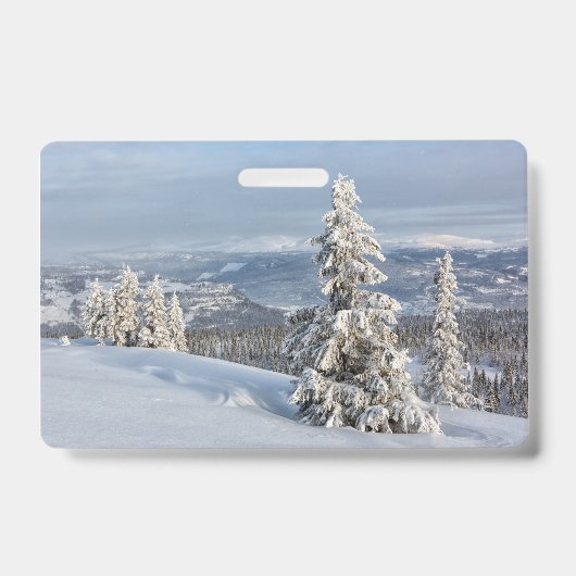 Winter in Noorwegen Badge (Voorzijde)