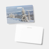 Winter in Noorwegen Badge (Voor- en achterkant)