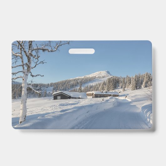 Winter in Noorwegen Badge (Voorzijde)