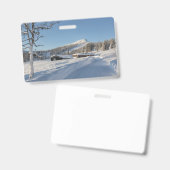 Winter in Noorwegen Badge (Voor- en achterkant)