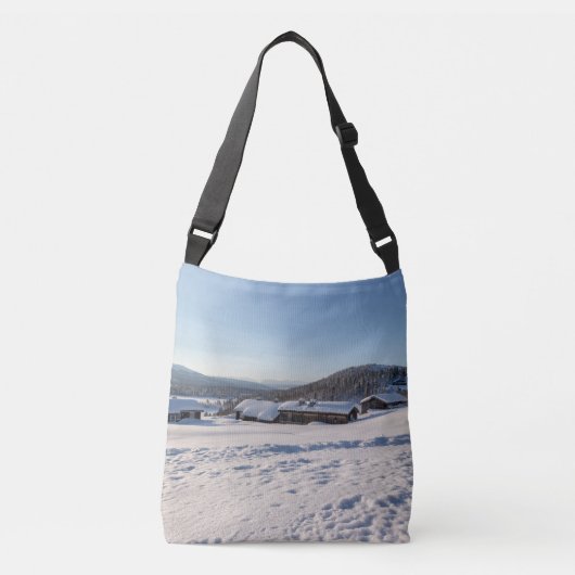 Winter in Noorwegen Crossbody Tas (Voorkant)