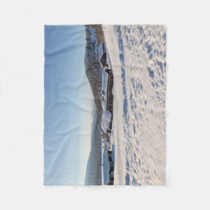Winter in Noorwegen Fleece Deken