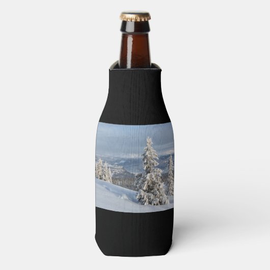 Winter in Noorwegen Flesjeskoeler (Fles Voorkant)