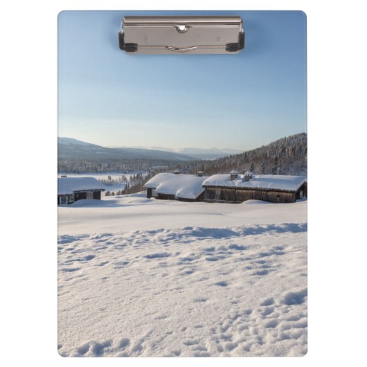 Winter in Noorwegen Klembord (Voorkant)