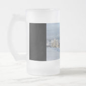 Winter in Noorwegen Matglas Bierpul (Links)