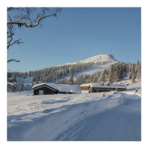 Winter in Noorwegen Perfect Poster