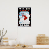  winter in Noorwegen Poster (Keuken)