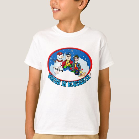 Winter in Nordakota T-shirt (Voorkant)
