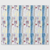 winter in Nubble LIghthouse in Maine Cadeaupapier (Vlak)