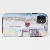 winter in Nubble LIghthouse in Maine Case-Mate iPhone Case (Achterkant (horizontaal))
