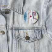 winter in Nubble LIghthouse in Maine Ronde Button 5,7 Cm (In situ)