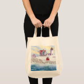 winter in Nubble LIghthouse in Maine Tote Bag (Voorkant (product))