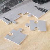 Winter in NYC New York Snowstorm Foto Puzzle Legpuzzel (Zijkant)