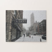 Winter in NYC New York Snowstorm Foto Puzzle Legpuzzel (Horizontaal)