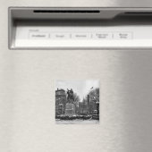 Winter in NYC's Union Square 001 Black White Magneet (Insitu (Vaatwasser))