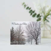 WINTER IN OHIO-briefkaart Briefkaart (Staand voorkant)