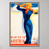Winter in Oostenrijk - Poster voor reizen met best (Voorkant)