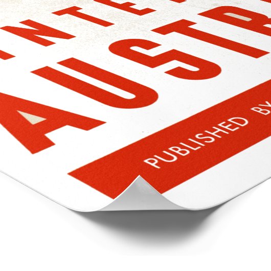 winter in Oostenrijk skireisposter Poster (Hoek)