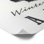 Winter in Oostenrijk Vintage Poster (Hoek)