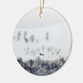 Winter in Paltinis - Roemenië Keramisch Ornament (Links)