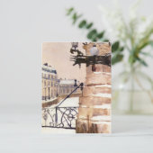 Winter in Parijs door Frits Thaulow Briefkaart (Staand voorkant)