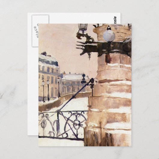 Winter in Parijs door Frits Thaulow Briefkaart (Voorkant / Achterkant)