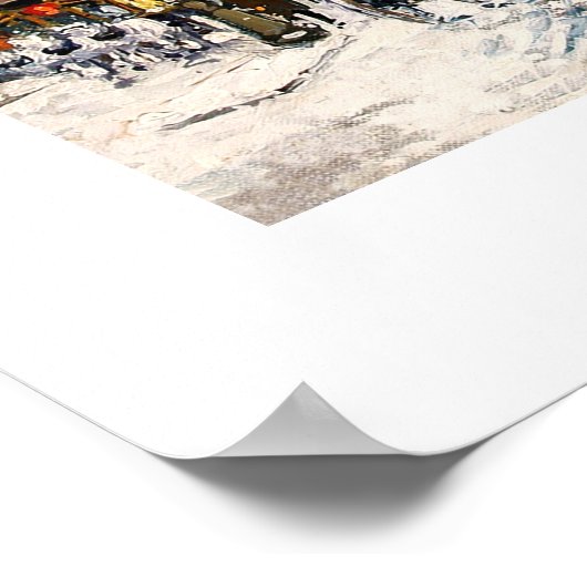 Winter in Parijs. Fine Art Poster (Hoek)