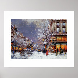 Winter in Parijs. Fine Art Print