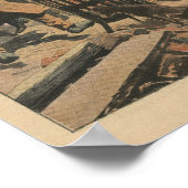 Winter in Parijs, rond de brazilier Poster (Hoek)