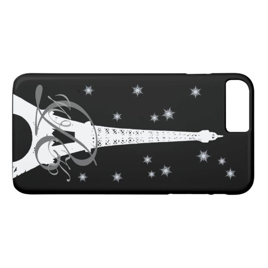 Winter in Paris iPhone Case (Achterkant (Horizontaal))