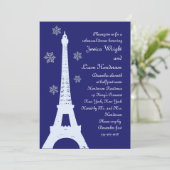 Winter in Paris repetitie: Indigo Kaart (Staand voorkant)