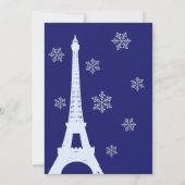 Winter in Paris repetitie: Indigo Kaart (Achterkant)