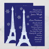 Winter in Paris repetitie: Indigo Kaart (Voorkant / Achterkant)