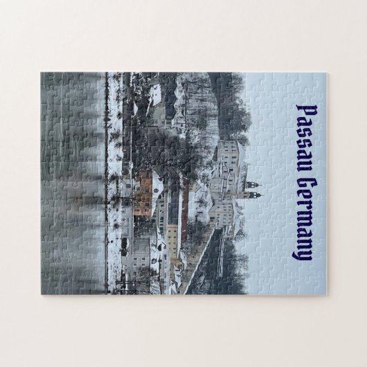 Winter in Passau, Duitsland Jigsaw Puzzel (Horizontaal)