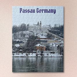 Winter in Passau, Duitsland Jigsaw Puzzel