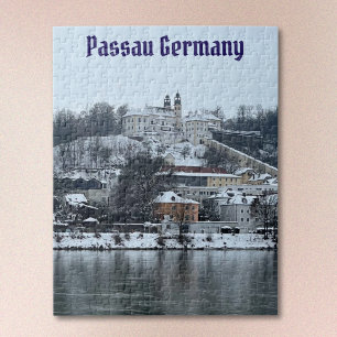 Winter in Passau, Duitsland Jigsaw Puzzel