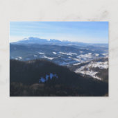 Winter in Pieniny Briefkaart (Voorkant)
