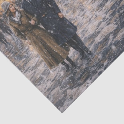 Winter in Place Vendome Tissuepapier (Detail)