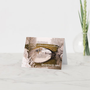 Winter in Pollok Park, Glasgow, Schotland Kaart