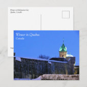 Winter in Quebec, Canada Briefkaart (Voorkant / Achterkant)