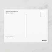 Winter in Quebec, Canada Briefkaart (Achterkant)