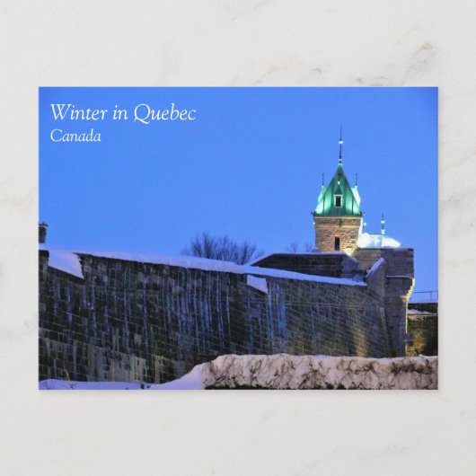 Winter in Quebec, Canada Briefkaart (Voorkant)