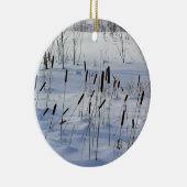 Winter in Quebec, Canada Keramisch Ornament (Rechts)