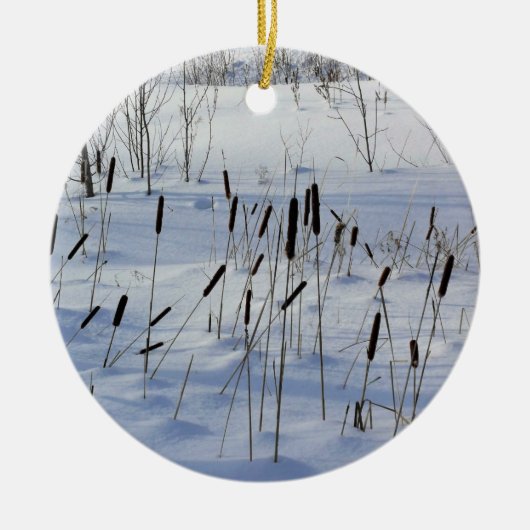 Winter in Quebec, Canada Keramisch Ornament (Voorkant)
