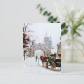 Winter in Quebec City door Shawna Mac Briefkaart (Staand voorkant)