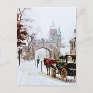 Winter in Quebec City door Shawna Mac Briefkaart
